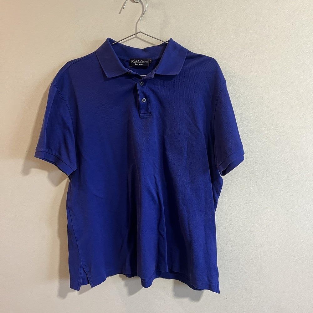 Ralph Lauren Purple Label 100% Cotton Purple Polo Shirt L